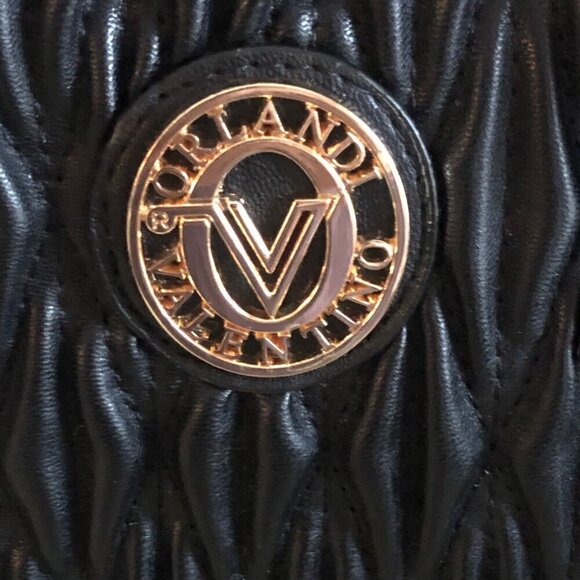 NWT VALENTINO Orlandi Black East West Handbag with Crossbody Strap - Picture 12 of 12